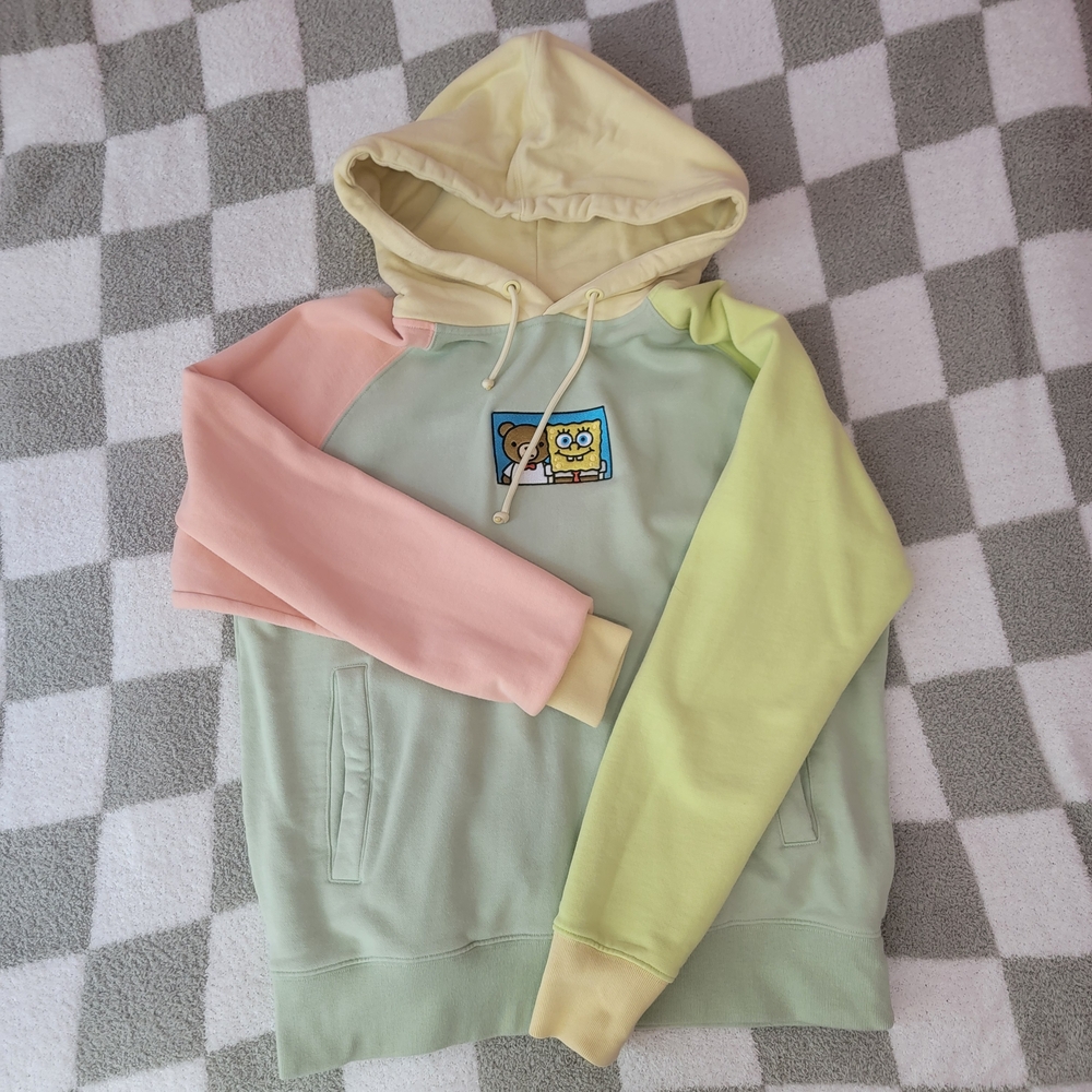 Teddy Fresh Multicolor Hoodie - Pink, Yellow, Green